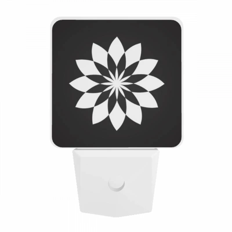 Night Light, A black and white flower design. Night Light, A Black And White Flower Design. -Acrylic Night Light Shop b02118cca985f173c6475fb6049411255de7b5a5