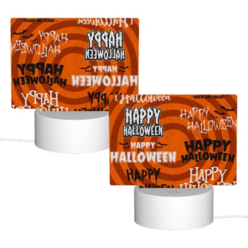 Rectangular Acrylic Night Light, A Collection Of Halloween Words On A Spiral. -Acrylic Night Light Shop b026bcafc5d346648bb5da5689d959f43d86b984