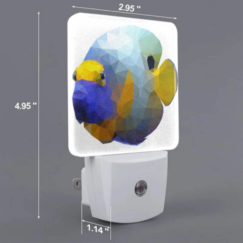 Night Light Set of 2, A blue and yellow fish with a black nose. Night Light Set Of 2, A Blue And Yellow Fish With A Black Nose. -Acrylic Night Light Shop b02891b9a7f0c067fafd14502989c57ba623a32f