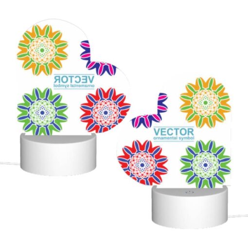 Love Acrylic Night Light, A Set Of Six Colorful Flower Designs. -Acrylic Night Light Shop b050734e1fd099908d7d3892f513b9b29c2e41c8