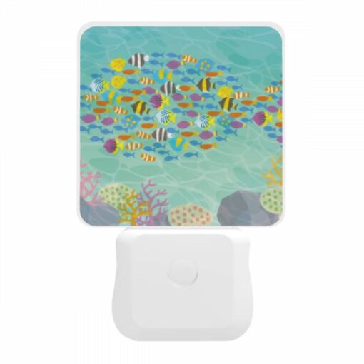 Night Light, A Colorful Fish Swims In A Sea Of Other Fish. -Acrylic Night Light Shop b092a1926e5e51f59c277012dc7e803700662ddc