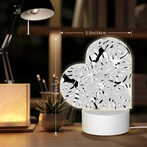 Love Acrylic Night Light, A Pattern Of White And Black Circles. -Acrylic Night Light Shop b0a87e0730556393eeec5d2302d33504d7483249