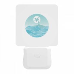 Night Light, A Blue And White Ocean With A Palm Tree In The Middle. -Acrylic Night Light Shop b0c792ee6bae92a1797d844dfc90fa3d12e1745b