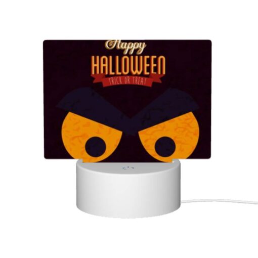 Rectangular Acrylic Night Light, A Happy Halloween Sign With A Scary Face. -Acrylic Night Light Shop b0f19ca91533a3b3aaf1a4530a673dfa381da089
