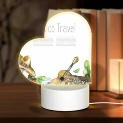 Love Acrylic Night Light, A Colorful Advertisement For Mexico Travel.