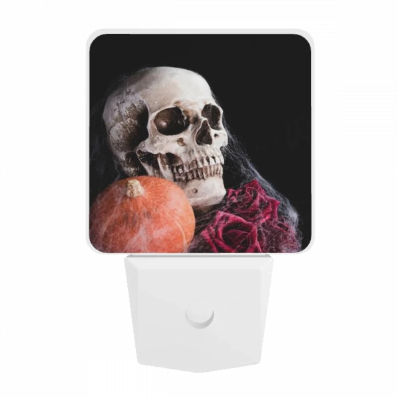 Night Light, A skeleton is holding a pumpkin and a rose. Night Light, A Skeleton Is Holding A Pumpkin And A Rose. -Acrylic Night Light Shop b17ab3b440d46028701a327ecfd70ef911cd6be1