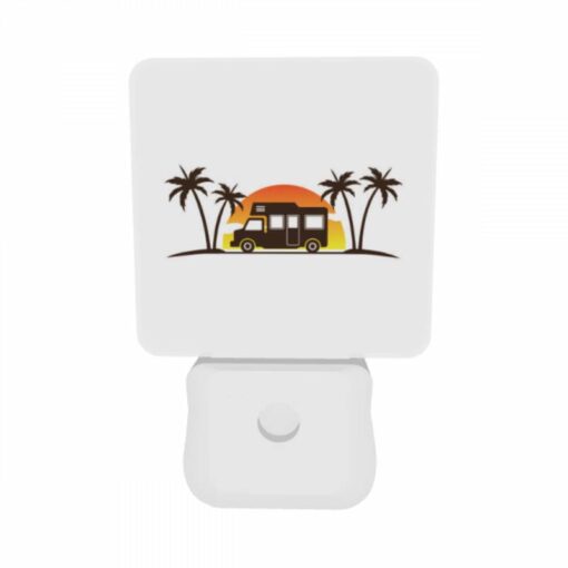 Night Light Set Of 2, A Food Truck Is Parked In Front Of A Sunset. -Acrylic Night Light Shop b209faf36745efbc3533e88c220b1e784b2cb5e5