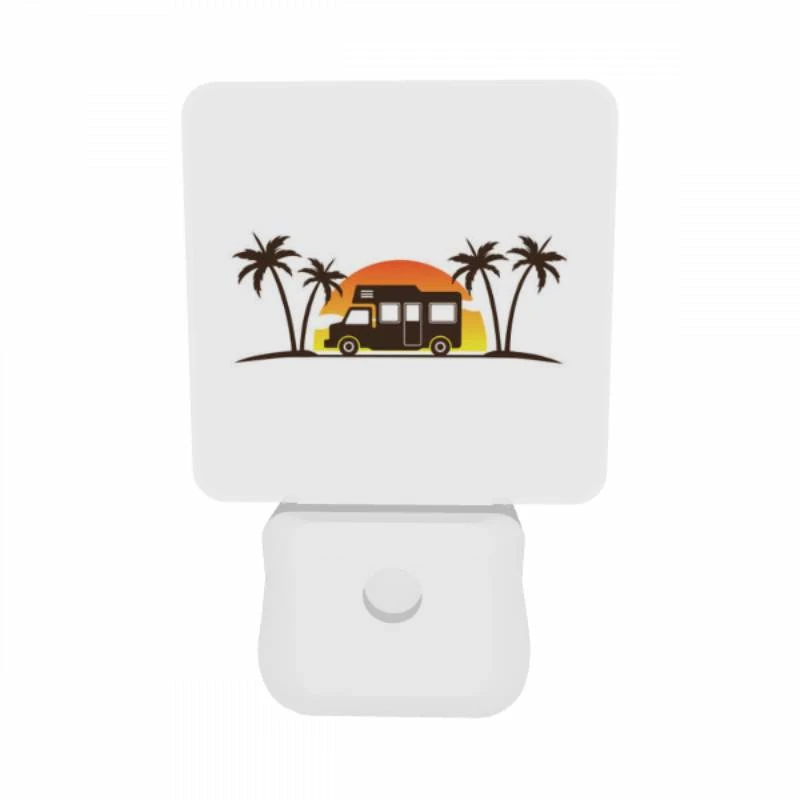 Night Light Set of 2, A food truck is parked in front of a sunset. Night Light Set Of 2, A Food Truck Is Parked In Front Of A Sunset. -Acrylic Night Light Shop b209faf36745efbc3533e88c220b1e784b2cb5e5