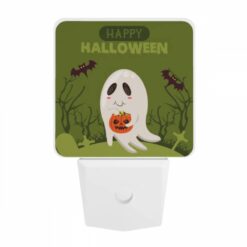 Night Light, A Cartoon Ghost Holding A Pumpkin. -Acrylic Night Light Shop b23ef009d84a8a0466e8a69039160210bed313c1