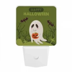 Night Light, A Cartoon Ghost Holding A Pumpkin. 7 Night Light, A Cartoon Ghost Holding A Pumpkin. -Acrylic Night Light Shop b23ef009d84a8a0466e8a69039160210bed313c1