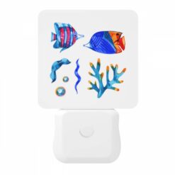 Night Light, A Colorful Fish And A Blue Fish Are Shown Together. -Acrylic Night Light Shop b2d2ccda68d999f87f79590a2c165dea6bfeb369
