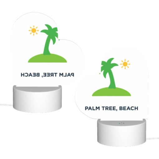 Love Acrylic Night Light, A Green And White Image Of A Palm Tree And Sun On A Beach. -Acrylic Night Light Shop b2e63ac25c22ee96a48860b83d3f487ecf7e1c27