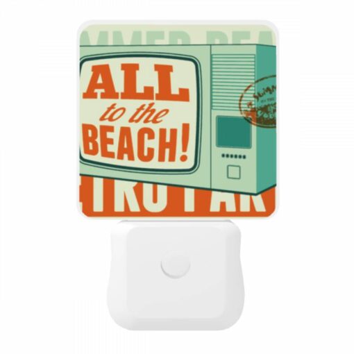 Night Light, A Retro-style TV Advertises A Beach Park. -Acrylic Night Light Shop b3b3576485487d5f18d847375a0e2bc6b27407c4