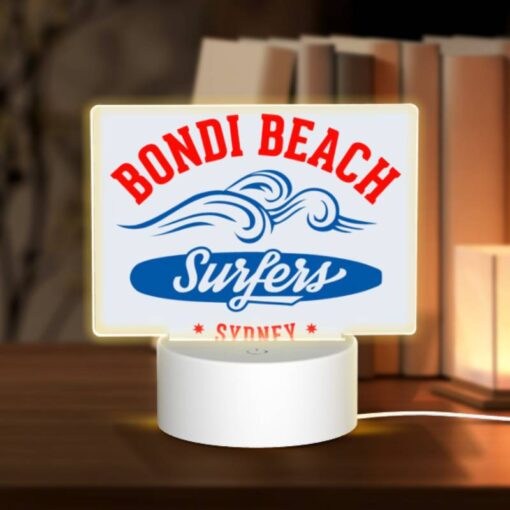 Rectangular Acrylic Night Light, A Logo For Bondi Beach Surfers. -Acrylic Night Light Shop b3d3c3c7d777ecf291ce6d4a0f4c23ffcdb07a96