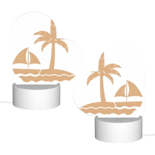 Love Acrylic Night Light, A Sailboat Is Sailing In The Ocean Near A Palm Tree. -Acrylic Night Light Shop b3deb9ae62e83301ee5f2434338ca80e7267135e