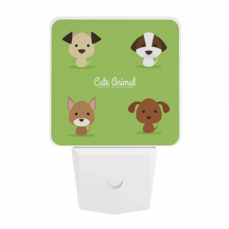 Night Light, Four different colored dogs are shown in a row. Night Light, Four Different Colored Dogs Are Shown In A Row. -Acrylic Night Light Shop b482ab395a8a0cbe4cd997e8d0ed0675f7046c8d