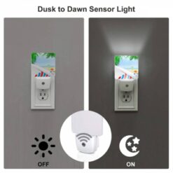 Night Light Set Of 2, A Graphic Of A Beach With A Palm Tree And A Starfish. -Acrylic Night Light Shop b4bca8753f314978e3911d8b2e937c6e3f2b0a63