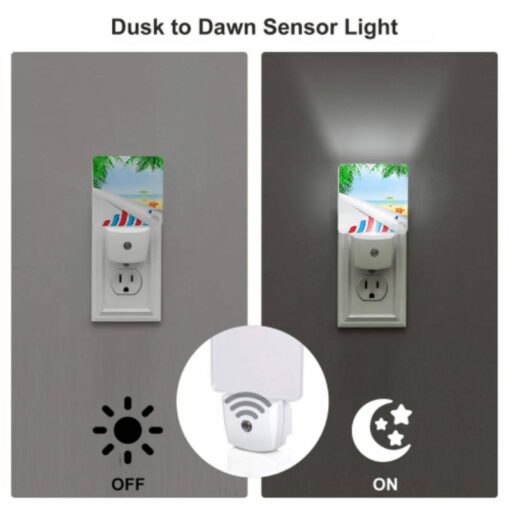 Night Light Set Of 2, A Graphic Of A Beach With A Palm Tree And A Starfish. -Acrylic Night Light Shop b4bca8753f314978e3911d8b2e937c6e3f2b0a63