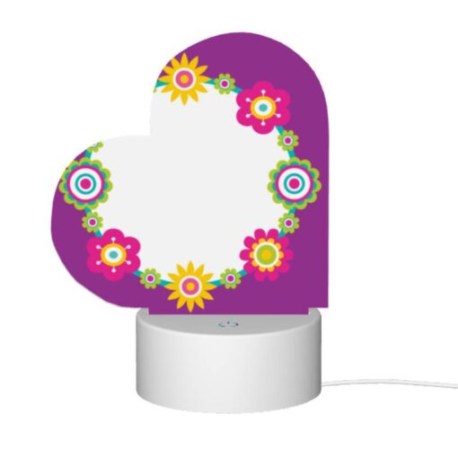 Love Acrylic Night Light, A Purple Background With A Yellow Sunflower Design. -Acrylic Night Light Shop b566643d8604c1146b8b82cc3fadfbaf24c1a820
