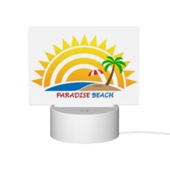 Rectangular Acrylic Night Light, A Sunny Beach With A Palm Tree And A Red Umbrella. -Acrylic Night Light Shop b5b61d33709ef80a80c1e0dca5b11f2987c77cb6
