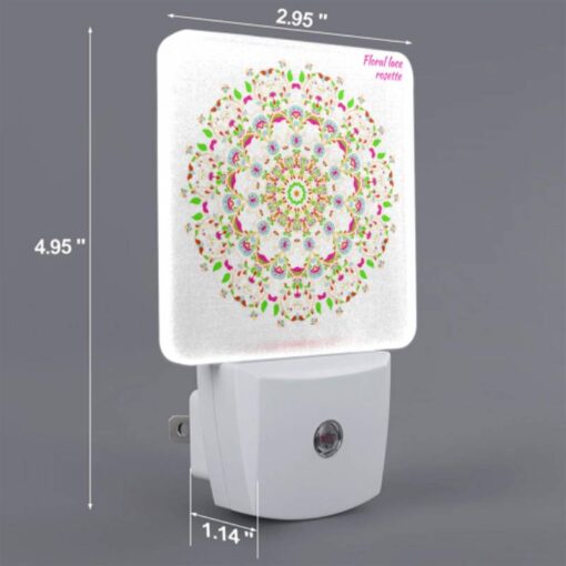 Night Light Set Of 2, A Colorful Floral Lace Design. -Acrylic Night Light Shop b5d03623c0d5b7b98a88f7cb919e1825c1e9c4af