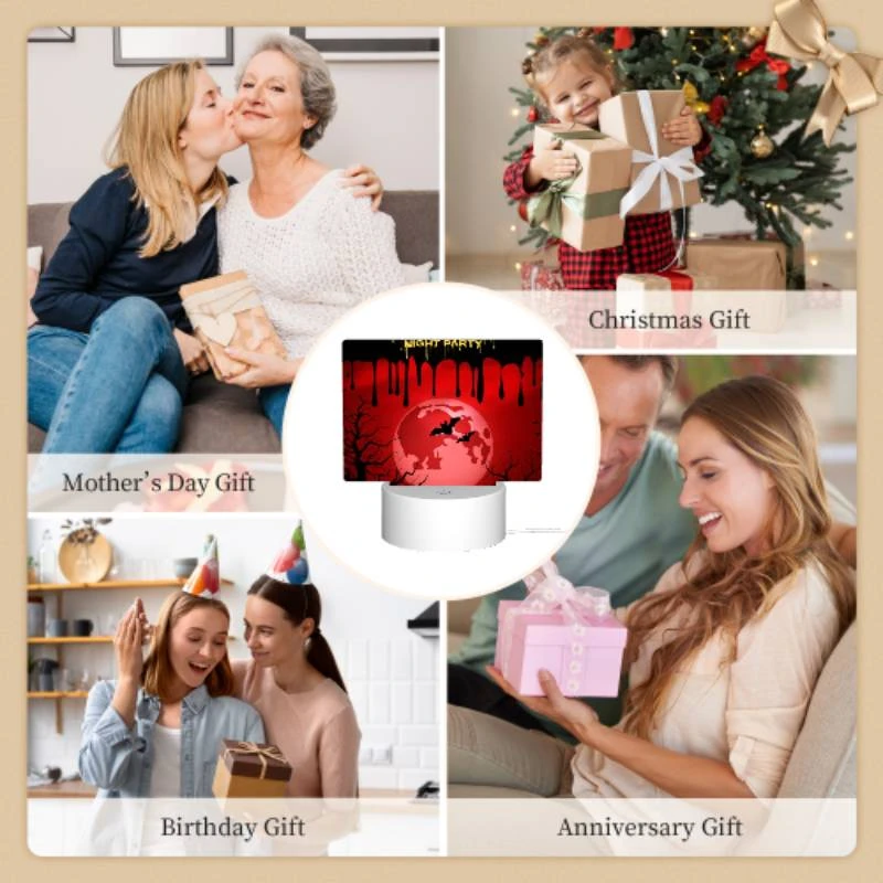 Rectangular Acrylic Night Light, A Halloween night party poster with a red moon and bats. Rectangular Acrylic Night Light, A Halloween Night Party Poster With A Red Moon And Bats. -Acrylic Night Light Shop b5d08c5f219709aa19f49d2c9f79bd3ab8025ac6