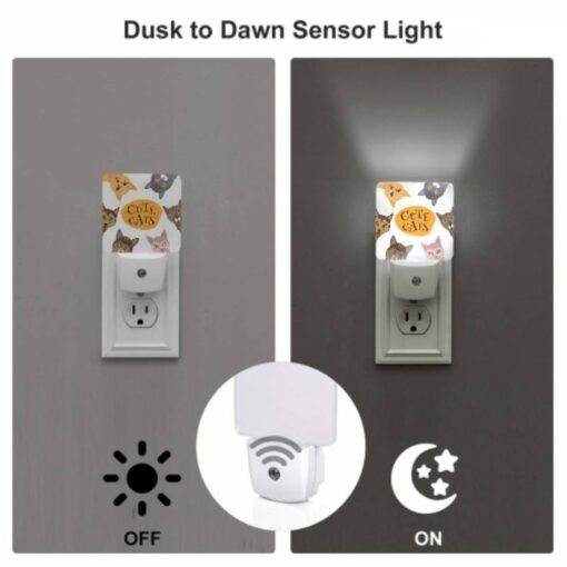 Night Light Set Of 2, A Collection Of Cute Cat Illustrations. -Acrylic Night Light Shop b5d794448e39147dfef75b66fc9693a961e5fe40
