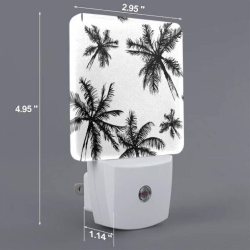 Night Light, A Black And White Image Of Palm Trees. -Acrylic Night Light Shop b5f867311c7cebf1fac6cfd7631277483a79476e