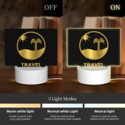 Rectangular Acrylic Night Light, A Logo For A Travel Company. -Acrylic Night Light Shop b7104e43c9e03ebc975b03c626ff3678a4d3aa08