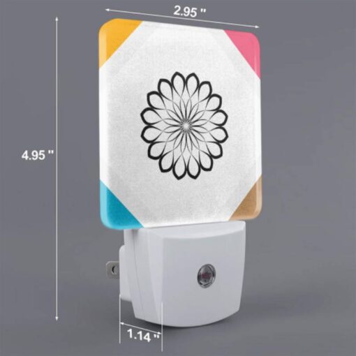 Night Light, A Black And White Flower On A White Background. -Acrylic Night Light Shop b77b740fa135d81d916284231bce20b48c7b6978