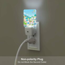 Night Light, A Colorful Cartoon Of A City With A Beach -Acrylic Night Light Shop b795a0d5e4d5cf9c000032b456b52fcde6aaadb4