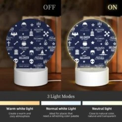 Round Acrylic Night Light, A Collection Of Halloween Party Elements. 2 Round Acrylic Night Light, A Collection Of Halloween Party Elements. -Acrylic Night Light Shop b875d142a769c8af0dddf9db327f04528106a1ee