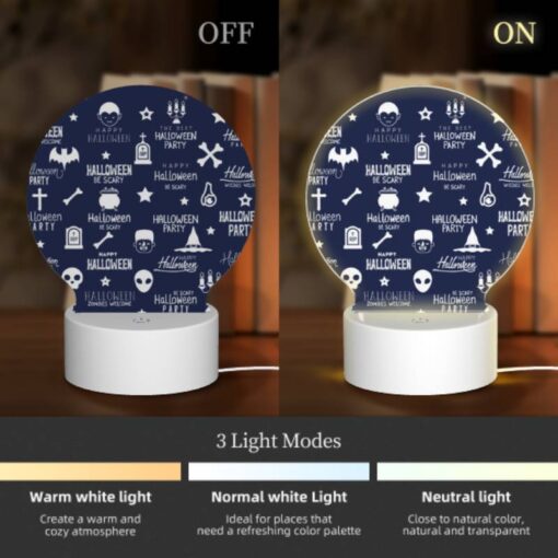 Round Acrylic Night Light, A Collection Of Halloween Party Elements. -Acrylic Night Light Shop b875d142a769c8af0dddf9db327f04528106a1ee