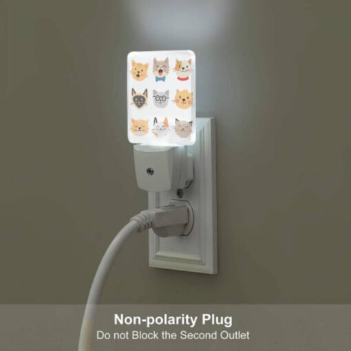 Night Light Set Of 2, A Collection Of Cat Icons With Different Expressions. -Acrylic Night Light Shop b8a4d776e813590a8cbba6a405d14f078c339624