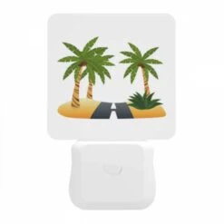 Night Light, A Road Is Shown Between Two Palm Trees. -Acrylic Night Light Shop b8d05f2cfe9f1308fc9ea772cd25e5128c931d51