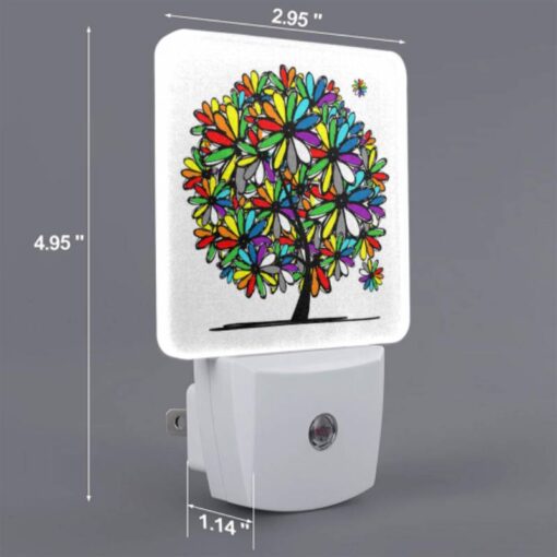 Night Light Set Of 2, A Colorful Tree With A Rainbow Of Colors. -Acrylic Night Light Shop b8ee17a3f6d04b27e27a4c55d0e909242f89b81a