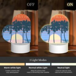 Love Acrylic Night Light, A Colorful Poster Of A Sunset With Palm Trees. -Acrylic Night Light Shop b8f37809af61419e967a33b15a57ff474d4cb68f 1
