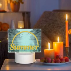 Rectangular Acrylic Night Light, A Sunny Day With A Yellow Circle In The Middle. -Acrylic Night Light Shop b91b3a773d3478b2ba10497ab4497eae20c24830