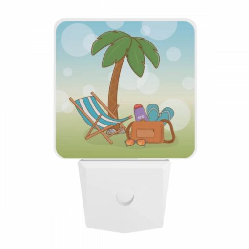 Night Light, A Colorful Beach Scene With A Chair -Acrylic Night Light Shop b9fa44672e80b787e753b44c3b83ef6b2b3045c3