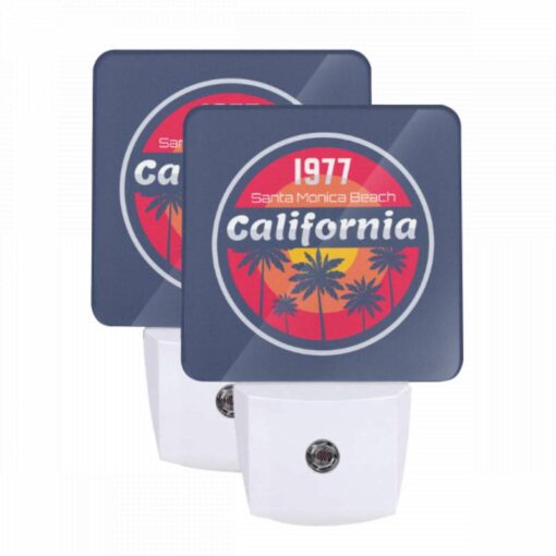 Night Light Set Of 2, A Logo For Santa Monica Beach California. -Acrylic Night Light Shop ba14cd208fd2ee6115cfa3cbb50c9ceb622c3962
