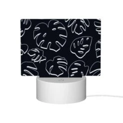 Rectangular Acrylic Night Light, A Pattern Of Leaves On A Black Background. -Acrylic Night Light Shop ba8b4ad186cab3885549b2d53dfd22acfe8fee5f
