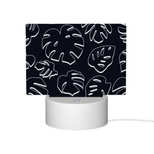 Rectangular Acrylic Night Light, A Pattern Of Leaves On A Black Background. -Acrylic Night Light Shop ba8b4ad186cab3885549b2d53dfd22acfe8fee5f