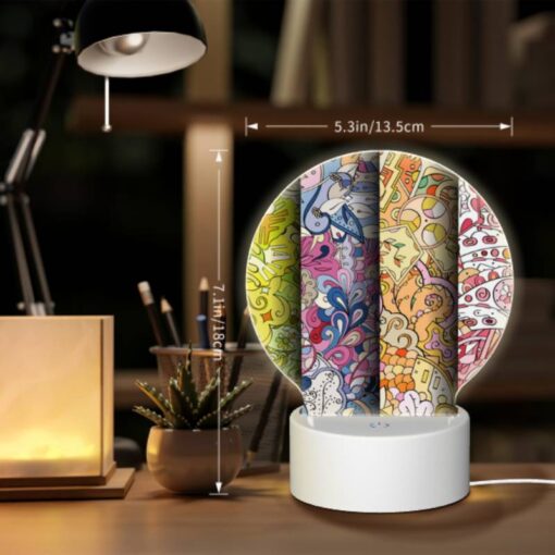 Round Acrylic Night Light, Three Colorful Designs Are Displayed On A Wall. -Acrylic Night Light Shop bbb9f0b3feaf5699e56962c2fa0930bbff0dcdff