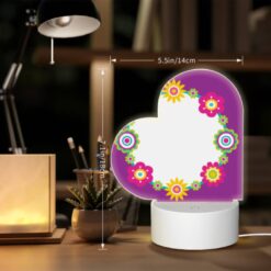 Love Acrylic Night Light, A Purple Background With A Yellow Sunflower Design. -Acrylic Night Light Shop bbba7f8be76d2ea594f0de933591d8ebc4714e6f