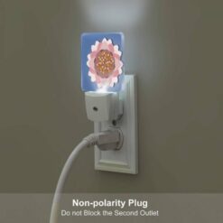 Night Light Set Of 2, A Pink Flower With Yellow Pollen In The Center. -Acrylic Night Light Shop bc2ebfdee838b2b150072873613d1111f5e37302