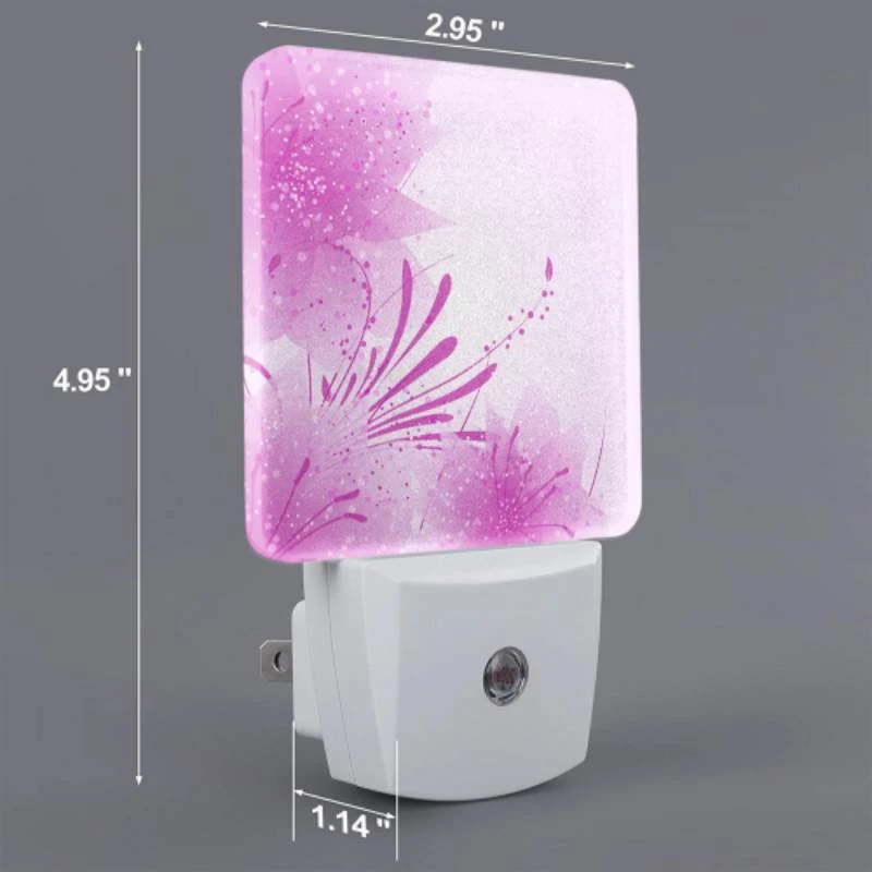 Night Light Set of 2, A pink flower with purple petals. Night Light Set Of 2, A Pink Flower With Purple Petals. -Acrylic Night Light Shop bce873a4bcc70571341eb13b6d68da79945ed0d5