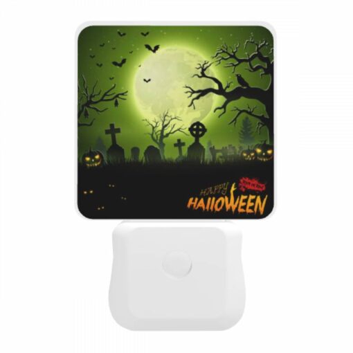 Night Light, A Halloween Scene With A Full Moon And A Bunch Of Gravestones. -Acrylic Night Light Shop bdab6ce86031f11366e69d2d4a10440f9fee5b34