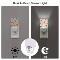 Night Light Set Of 2, A Colorful Floral Pattern With A Variety Of Flowers And Leaves. -Acrylic Night Light Shop bdae0a3f34489dc2a5478367e138f186756912e3