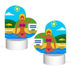 Love Acrylic Night Light, A Woman In A Bikini Is Waving At The Camera While Standing In The Ocean. 1 Love Acrylic Night Light, A Woman In A Bikini Is Waving At The Camera While Standing In The Ocean. -Acrylic Night Light Shop bdf02ab6c5137aadeb893804d97187ce9fc78f50