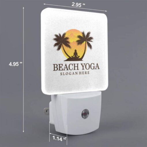 Night Light Set Of 2, A Logo For Beach Yoga. -Acrylic Night Light Shop be1f6851e3542443cbcfd30993317bb1d7e9a075